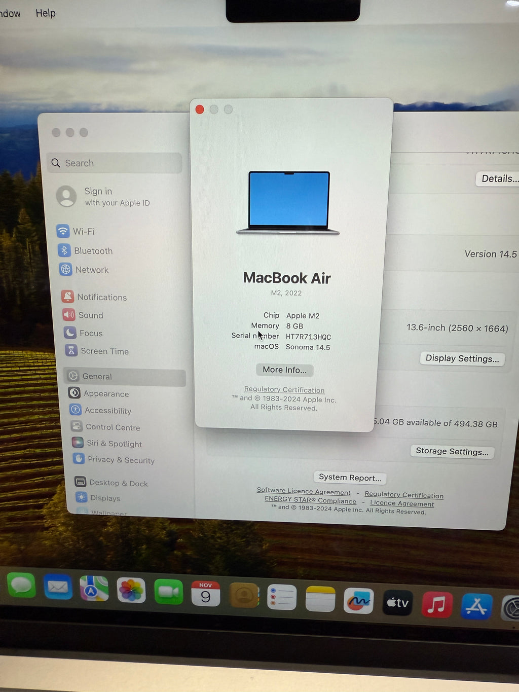 Apple MacBook Air 13” (M2, 2022 | 8GB RAM | 512GB SSD)