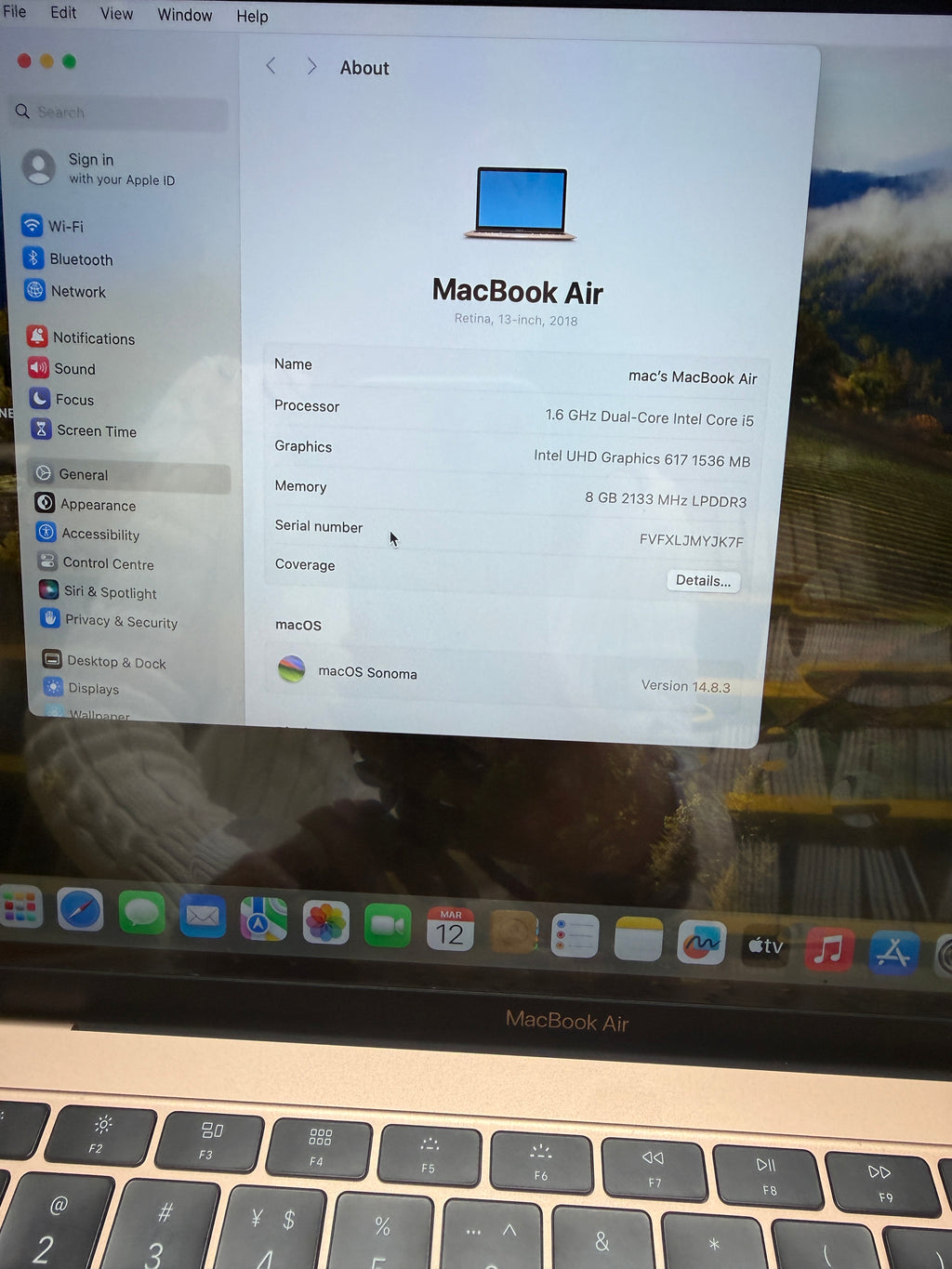 Apple MacBook Air 13” (2018 | i5 | 8GB RAM | 128GB SSD)