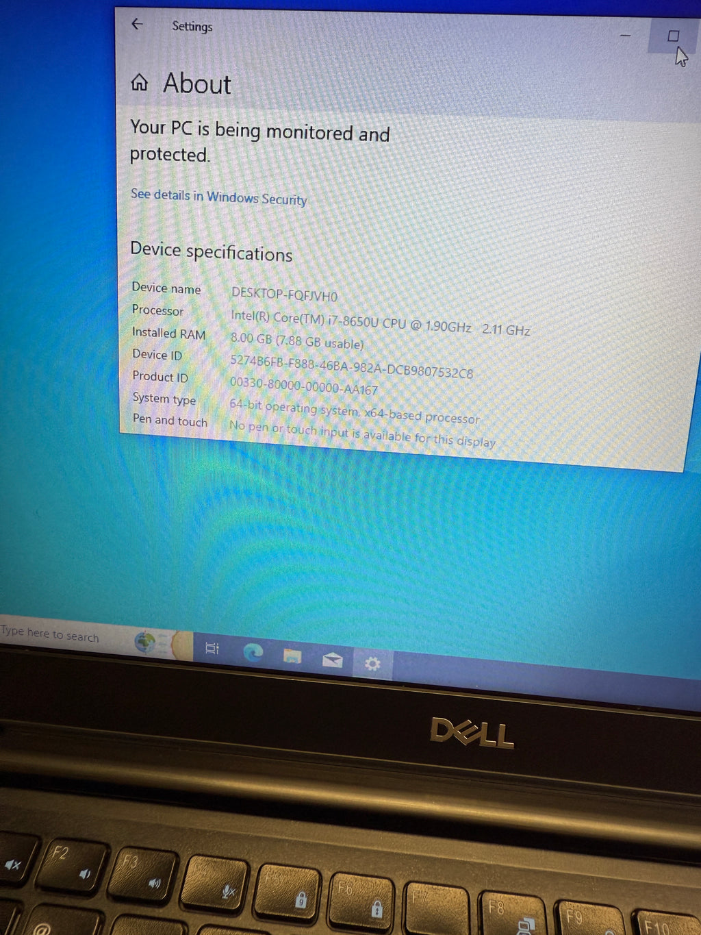 592501 Dell Latitude 7290 12” (8th Gen i7 | 8GB RAM | 256GB SSD)