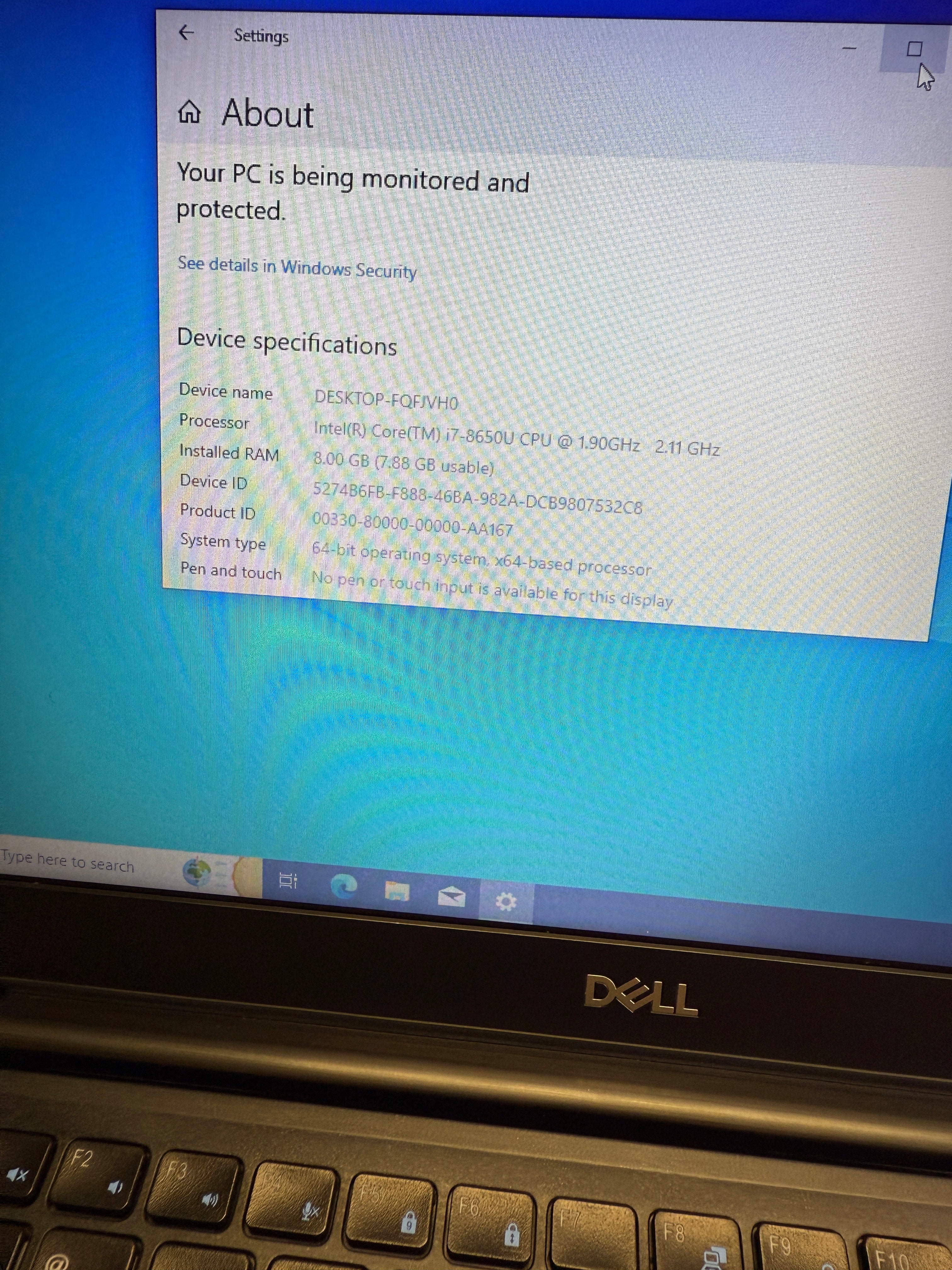 592501 Dell Latitude 7290 12” (8th Gen i7 | 8GB RAM | 256GB SSD)