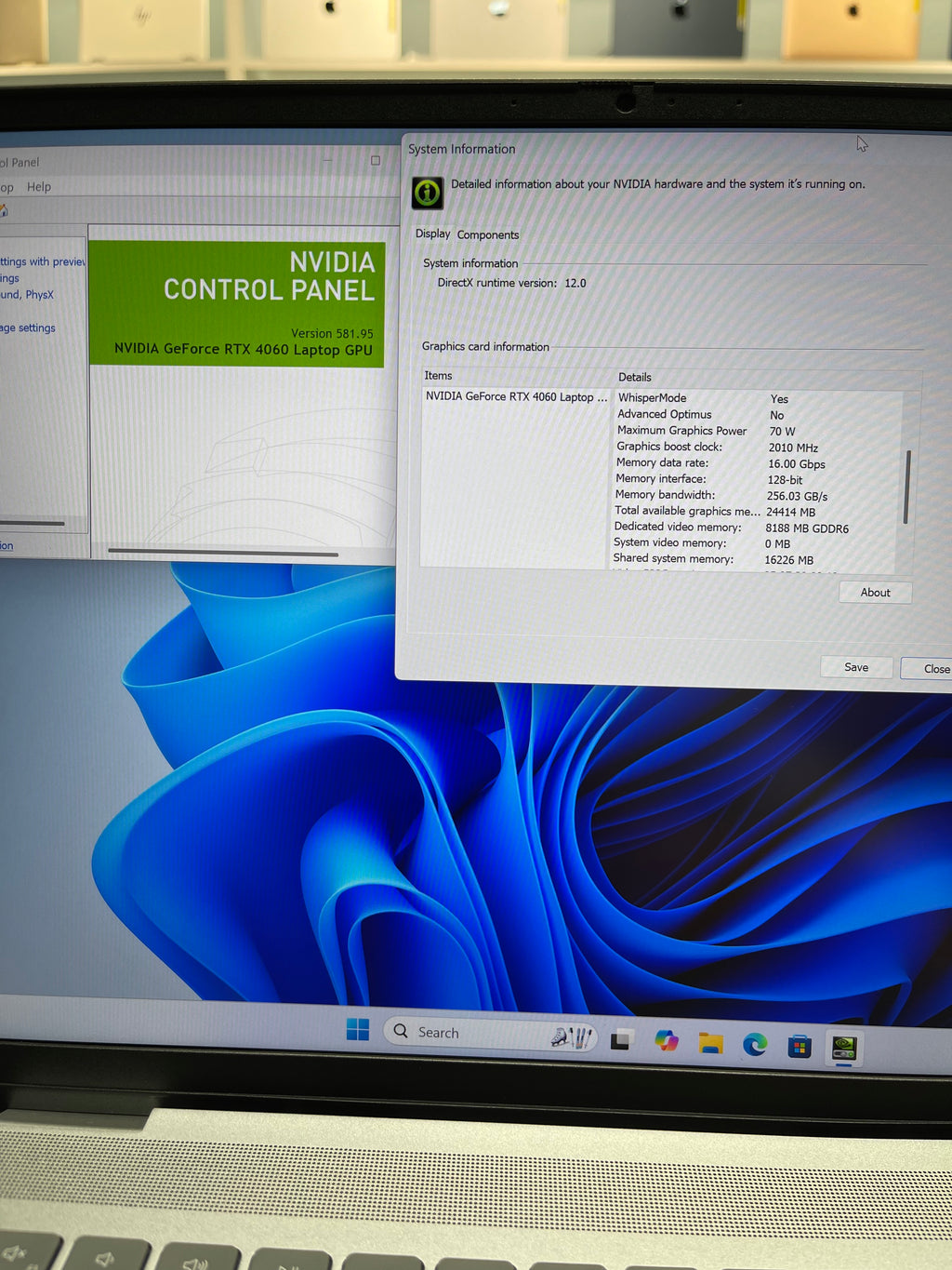 630903 Dell Inspiron 7630 16” (13th Gen i7 | 32GB RAM | 1TB SSD | RTX 4050)