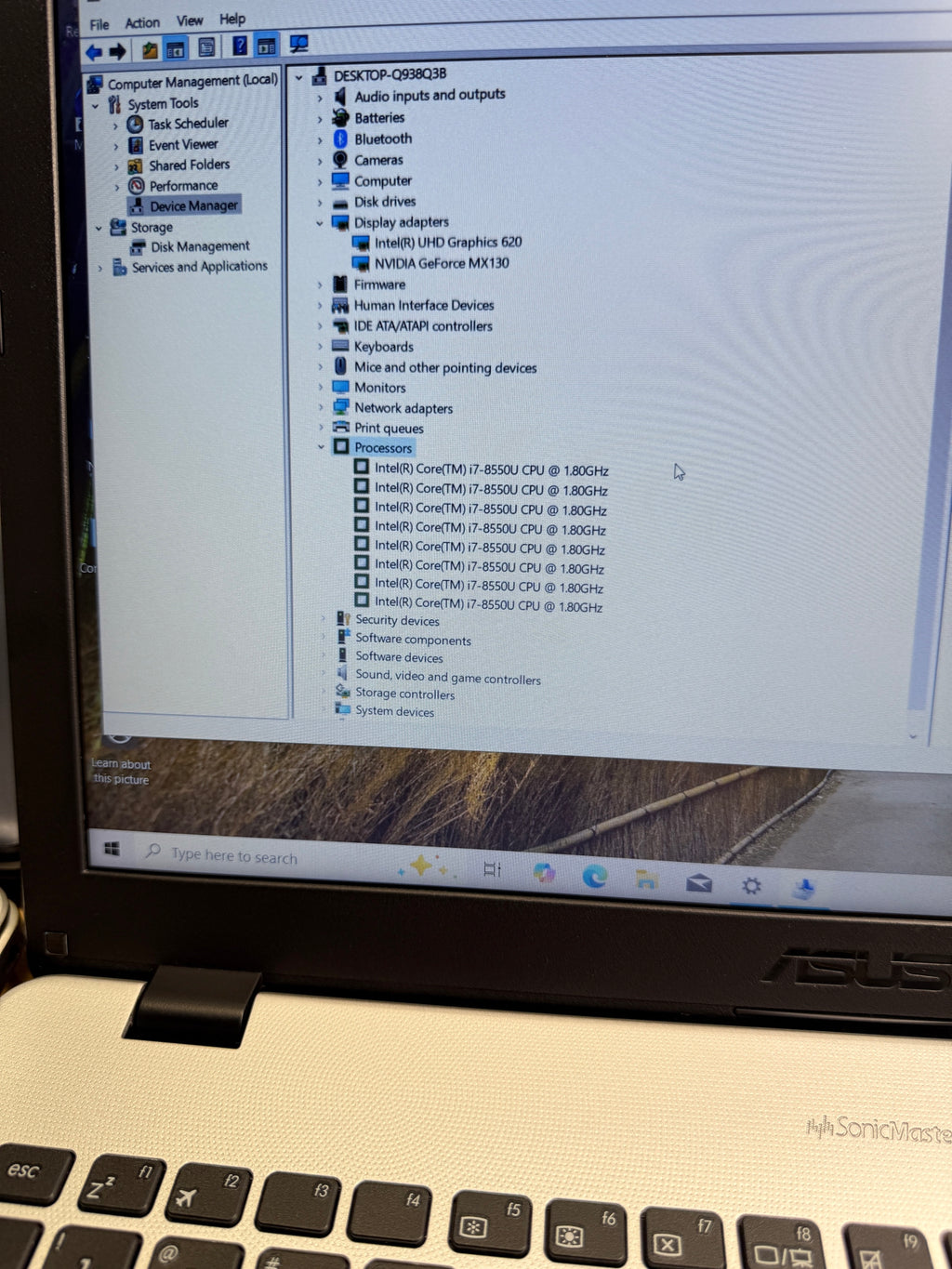 5121004  ASUS A508U / FL8000U 15.6” (8th Gen i7 | 8GB RAM | 128GB SSD + 500GB HDD | MX130 Graphics)