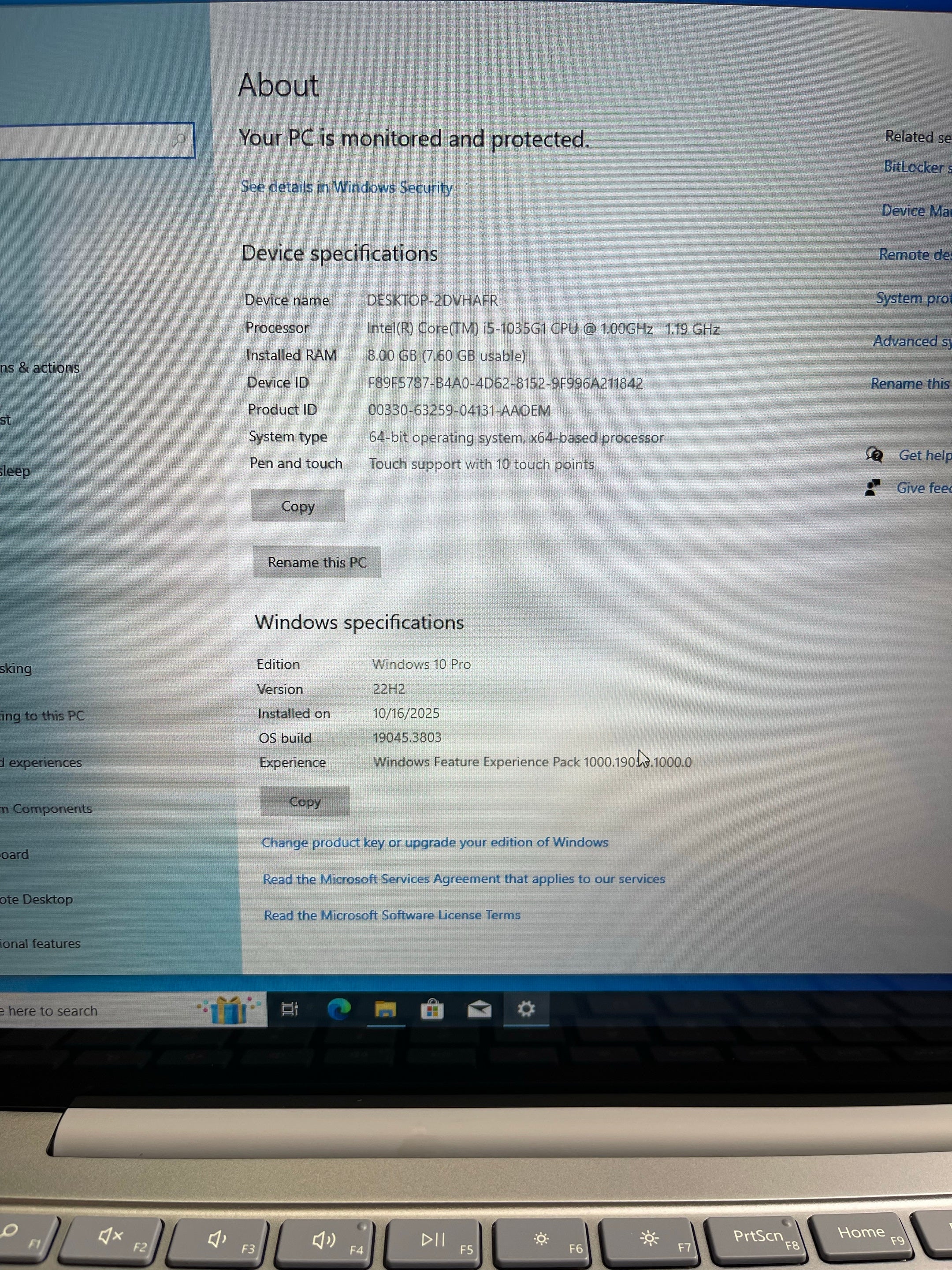 510164 Microsoft Surface Laptop Go 12” (10th Gen i5 | 8GB RAM | 256GB SSD | Touchscreen)