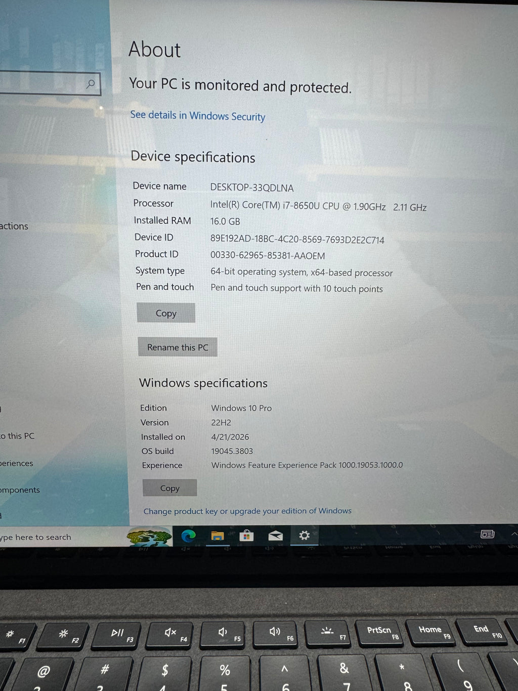642302 Microsoft Surface Laptop 2 13” (8th Gen i7 | 16GB RAM | 512GB SSD | Touchscreen)