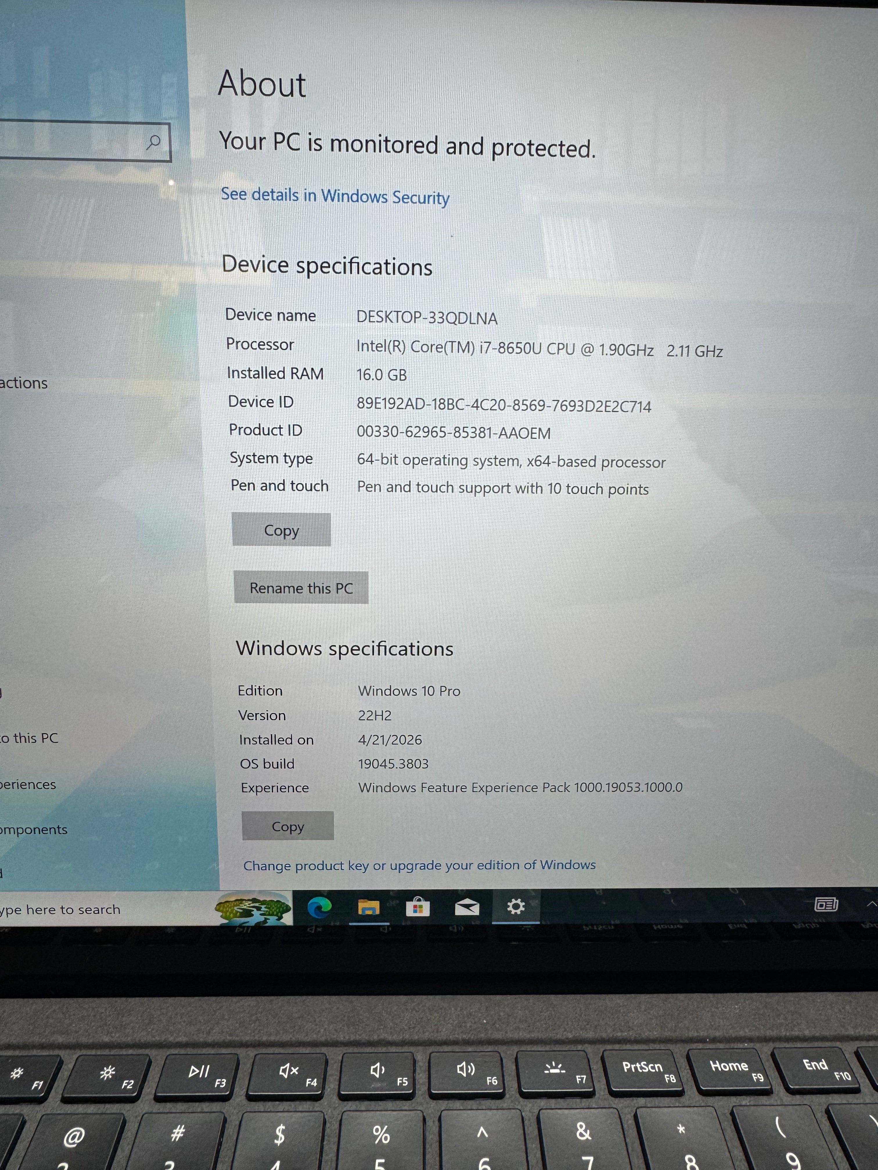 642302 Microsoft Surface Laptop 2 13” (8th Gen i7 | 16GB RAM | 512GB SSD | Touchscreen)