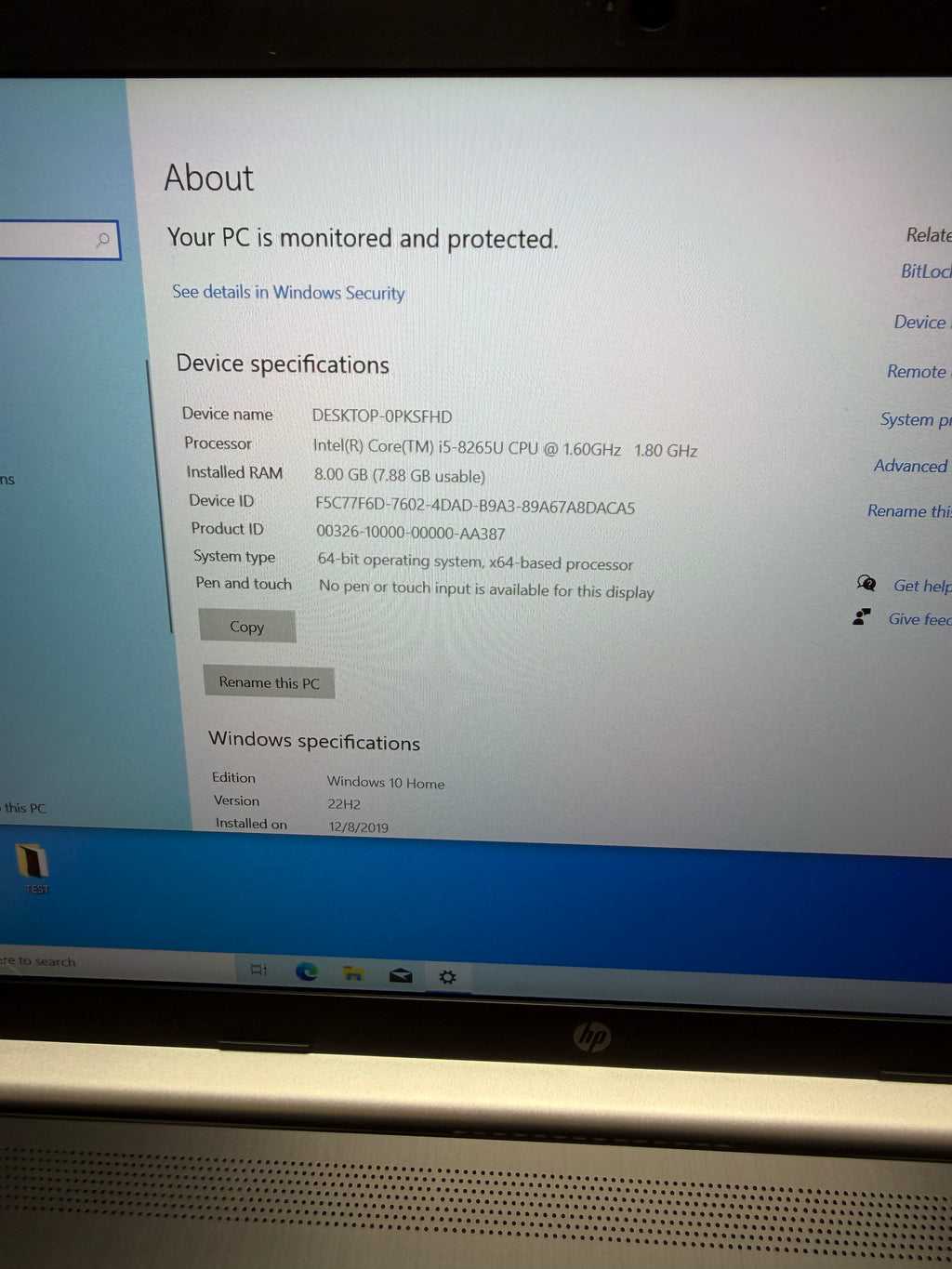 640205 HP 17Q 17” Laptop (8th Gen i5 | 8GB RAM | 128GB SSD + 500GB HDD)