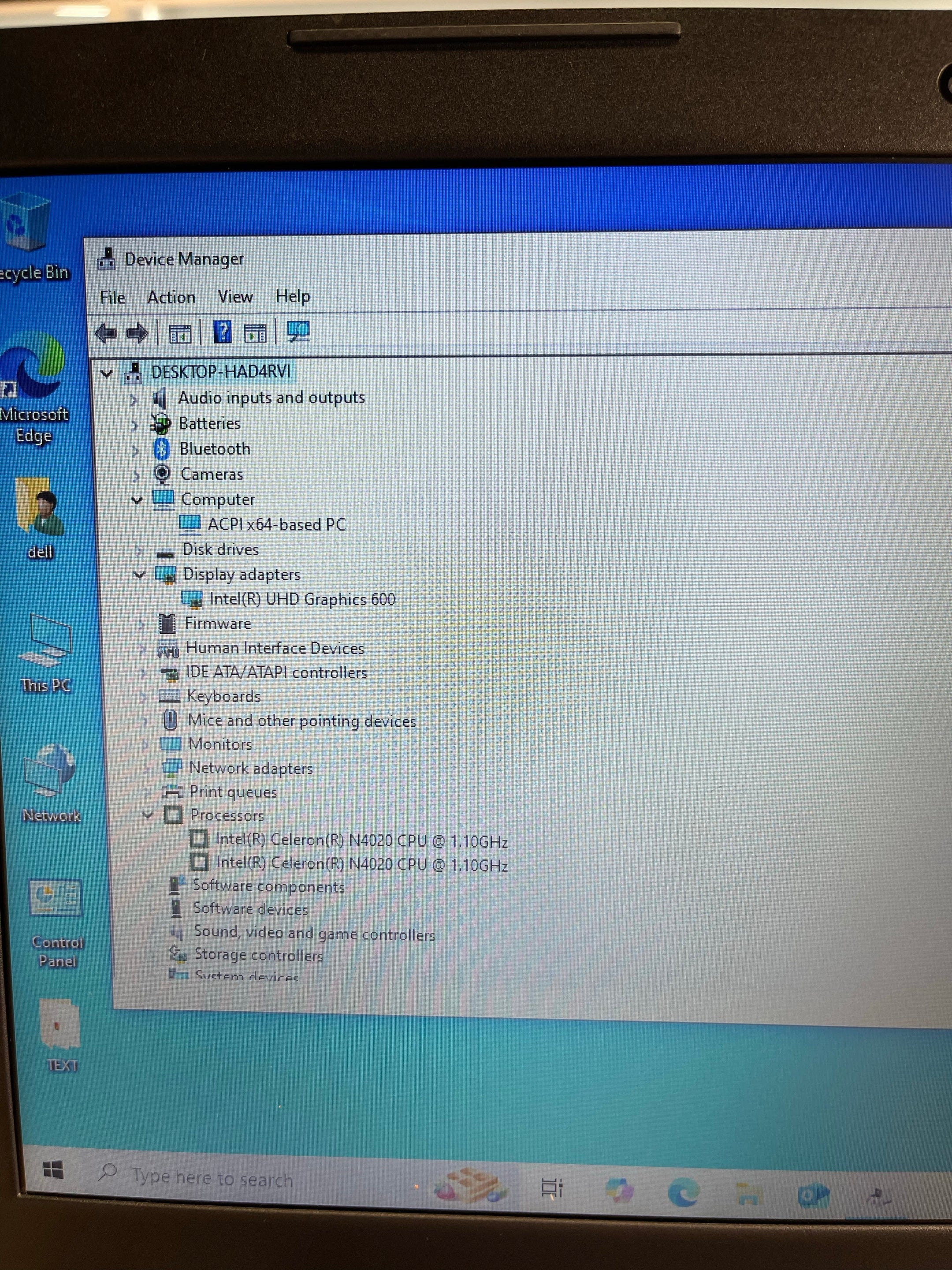 Dell Inspiron 3482 14” Laptop (Intel Celeron N4020 | 4GB RAM | 256GB SSD)