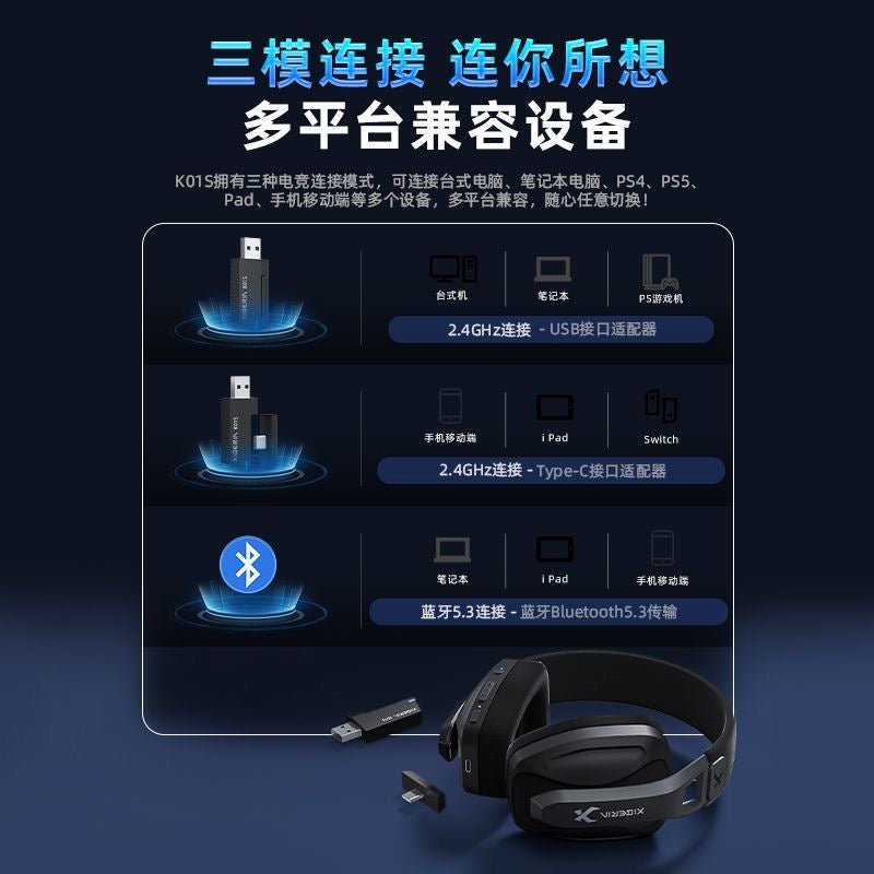 XIBERIA Gaming Headset with Hidden Microphone