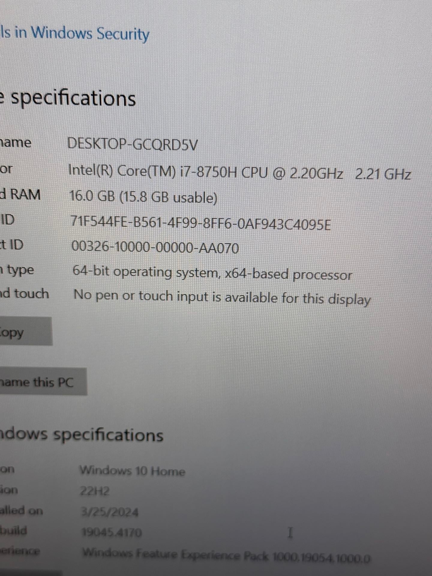 Ordinateur portable de jeu Dell G7 7588 15,6" (Intel Core i7 de 8e génération | 16 Go RAM | SSD 128 Go + HDD 1 To | GTX 1060 6 Go)