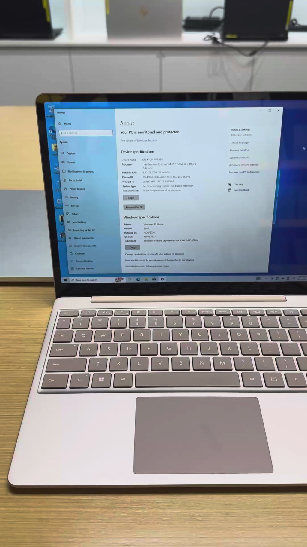 511604  Microsoft Surface Laptop Go 2 – 12” Touchscreen (i5 11th Gen)