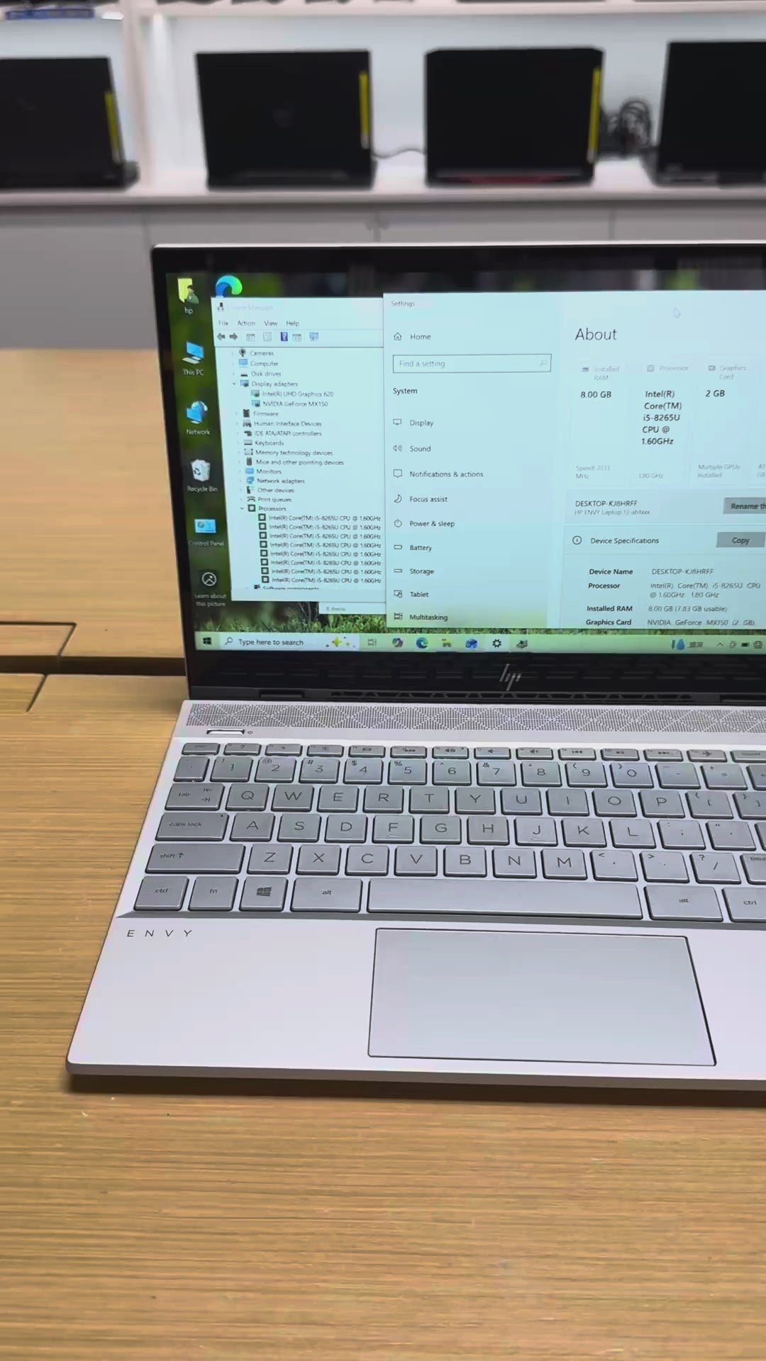 HP ENVY 13-AH 13” (i5 8th Gen | 8GB RAM | 360GB SSD)